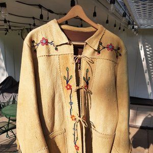American Indian styled Leather beaded jacket